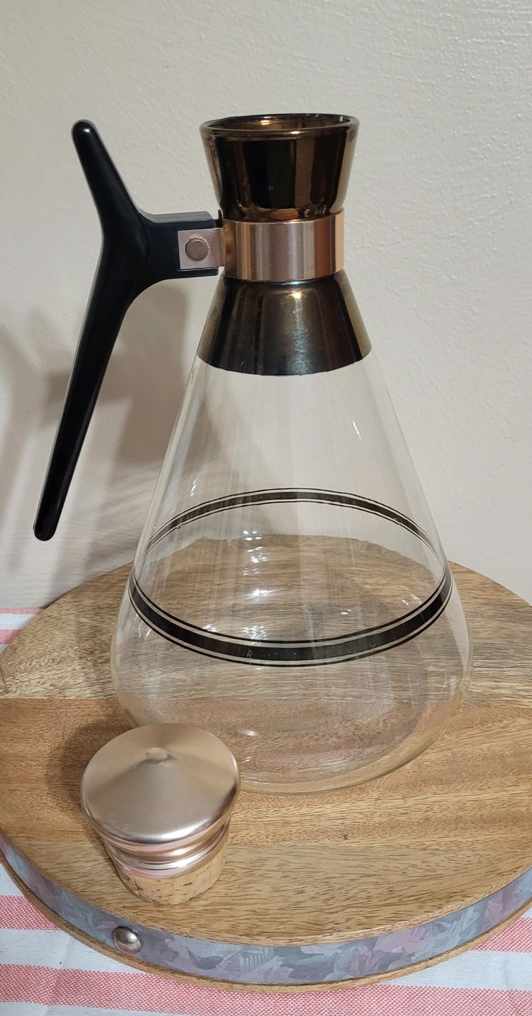 MCM Atomic Coffee Carafe With Corked  11.5 " tallTop