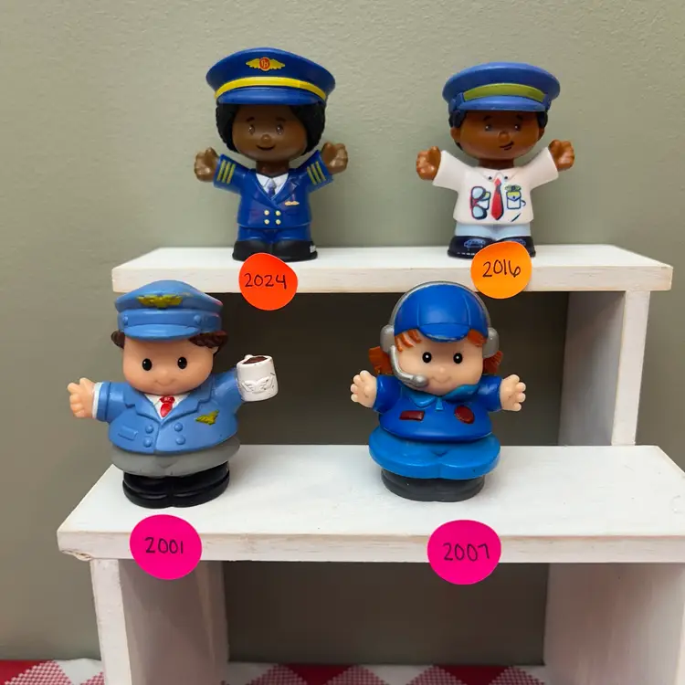 Little People Pilot Figures Through The Years