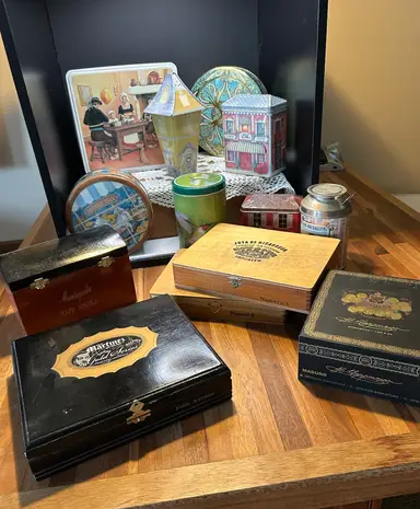 Quick Pop-Up Tins And Cigar Boxes $5 Start