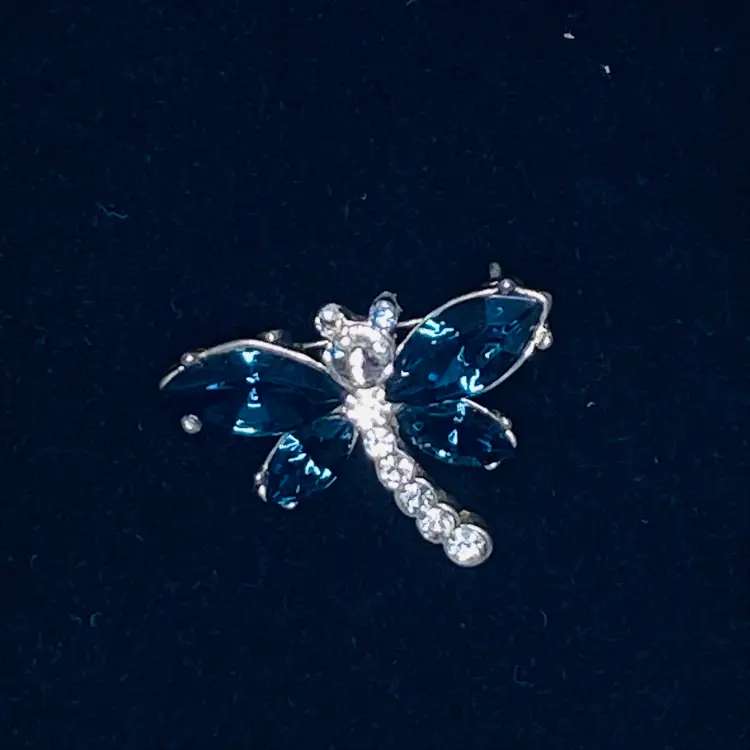 Vintage Dragonfly, 💎 Rhinestone Brooch