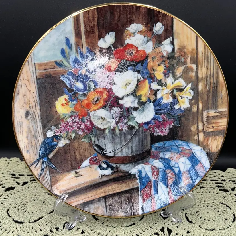 Vintage “The Springtime Arrangement”?Collector Plate  By Glenna Kurz