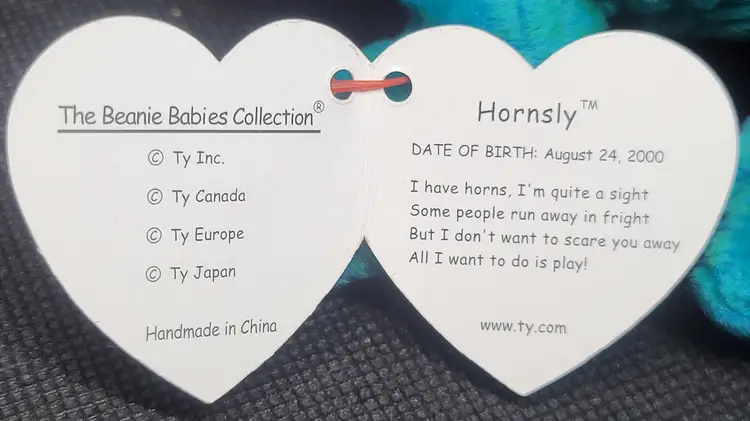 TY Beanie Baby - Hornsly - 2000