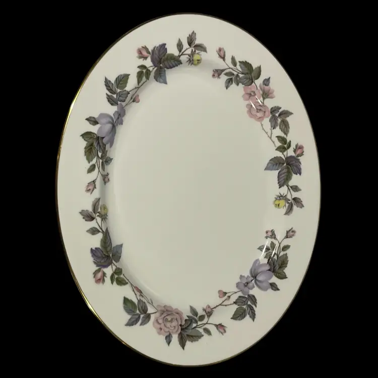 Vintage 1970's - 80's Royal Worcester June Garland 13 Inch Platter