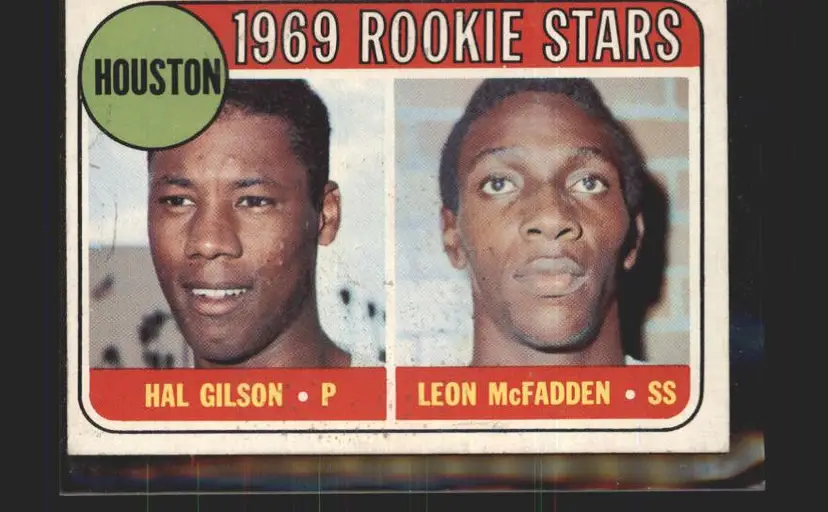 Astros 1969 Rookie Stars (Hal Gilson / Leon McFadden) 1969 Topps #156 - (140) - Houston Astros
