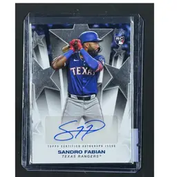 2025 Topps #BSA2-SF AU Sandro Fabian Baseball Stars Autographs (Series Two) Texas Rangers