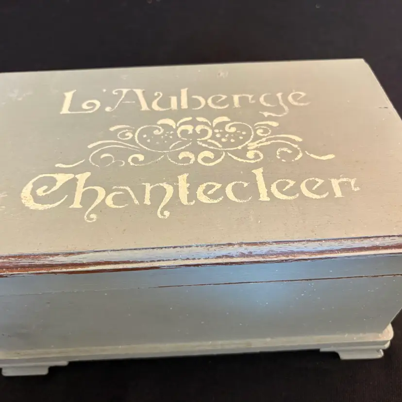 French Country Shabby Chic Painted Storage Box
