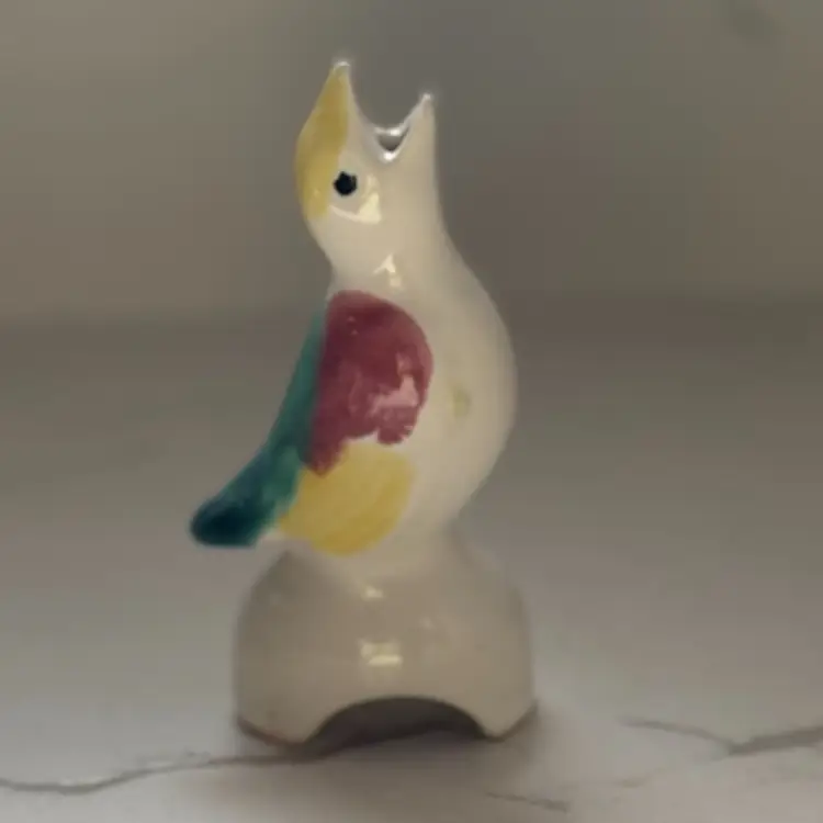 Vintage Multi Color Morton 5” Pie Bird