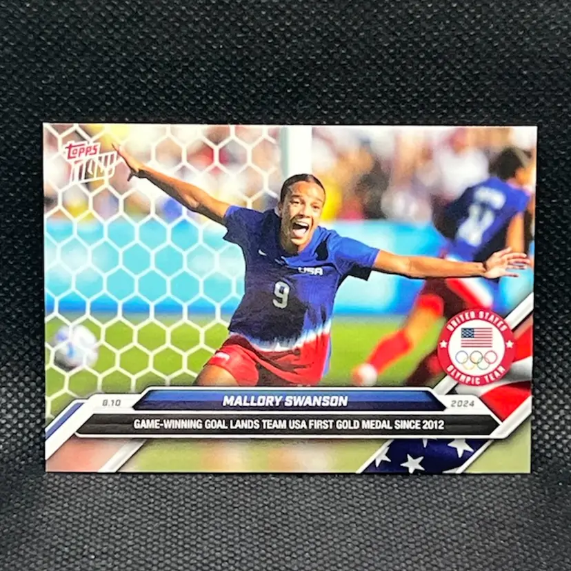 Mallory Swanson 2024 Topps Now Olympic Team #25 Base Card USWNT Soccer Card