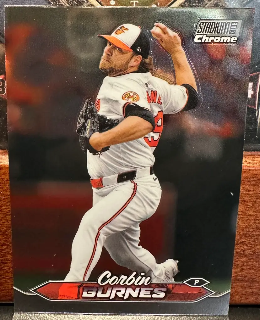 Corbin Burnes 2024 Stadium Club Chrome 143 Baltimore Orioles
