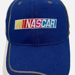 Nascar Racing Hat, Blue/Gray Adjustable Strap