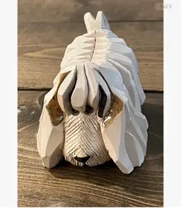 Vintage Artesania Rinconada Spaniel #120 Ceramic Dog Sculpture Signed