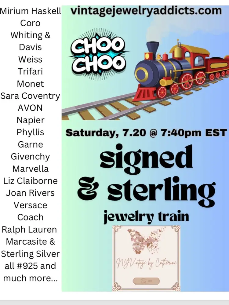 NYVintagebyCatherine Of Vintage Jewelry Addicts Selling Signed Pieces At 9:25 Sterling silver Including Marcasite And Brand NTW Designer Sunglasses & Frames