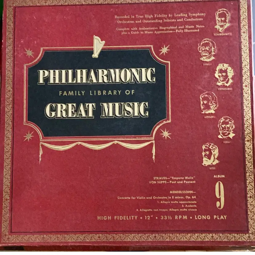 Vintage Vinyl - Philharmonic Family Library Of Great Music Album 9
