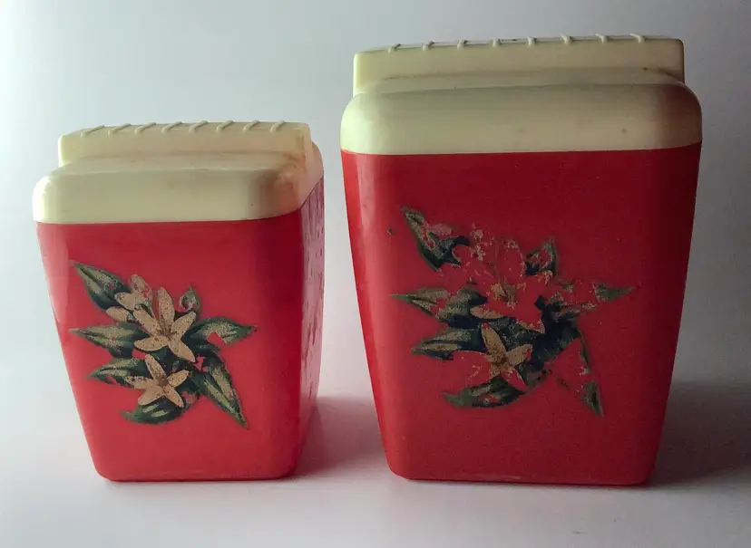 Burroughs “Burrite” Canisters Vintage 1950s