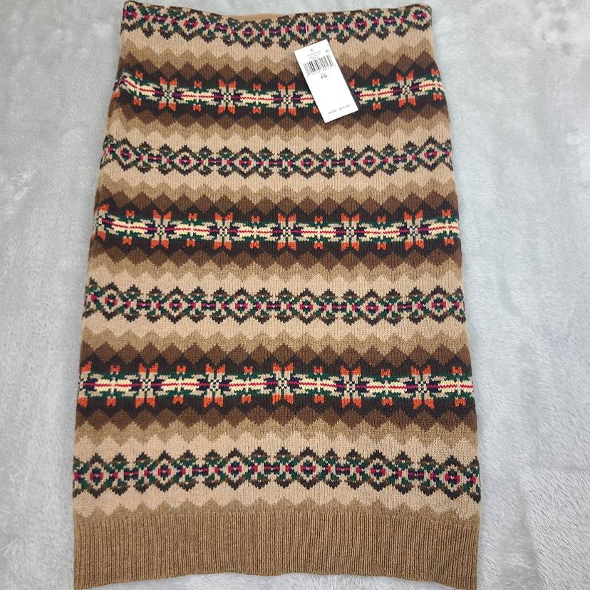 louren pattern knit pencil skirt 