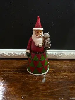 Jim Shore Santa Claus with Cat Figurine