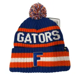 NWT Florida Gators Royal & Orange Cuffed Pom Beanie by ‘47 Brand - HTF