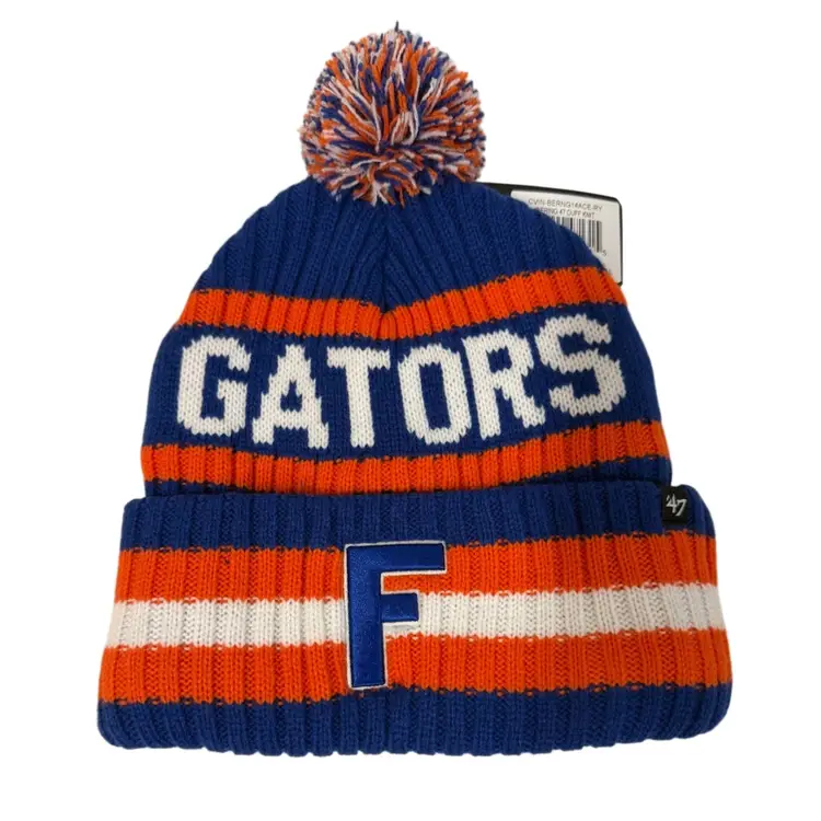 NWT Florida Gators Royal & Orange Cuffed Pom Beanie by ‘47 Brand - HTF