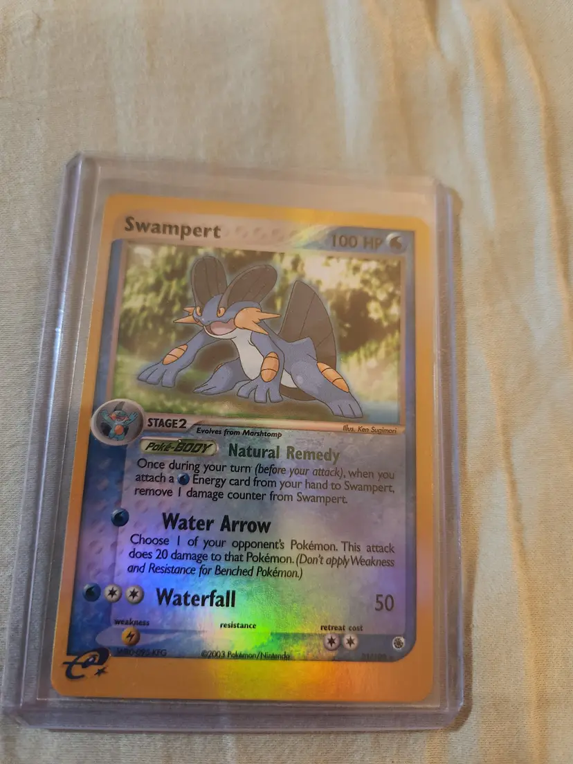 Swampert Holo Pokémon Card
