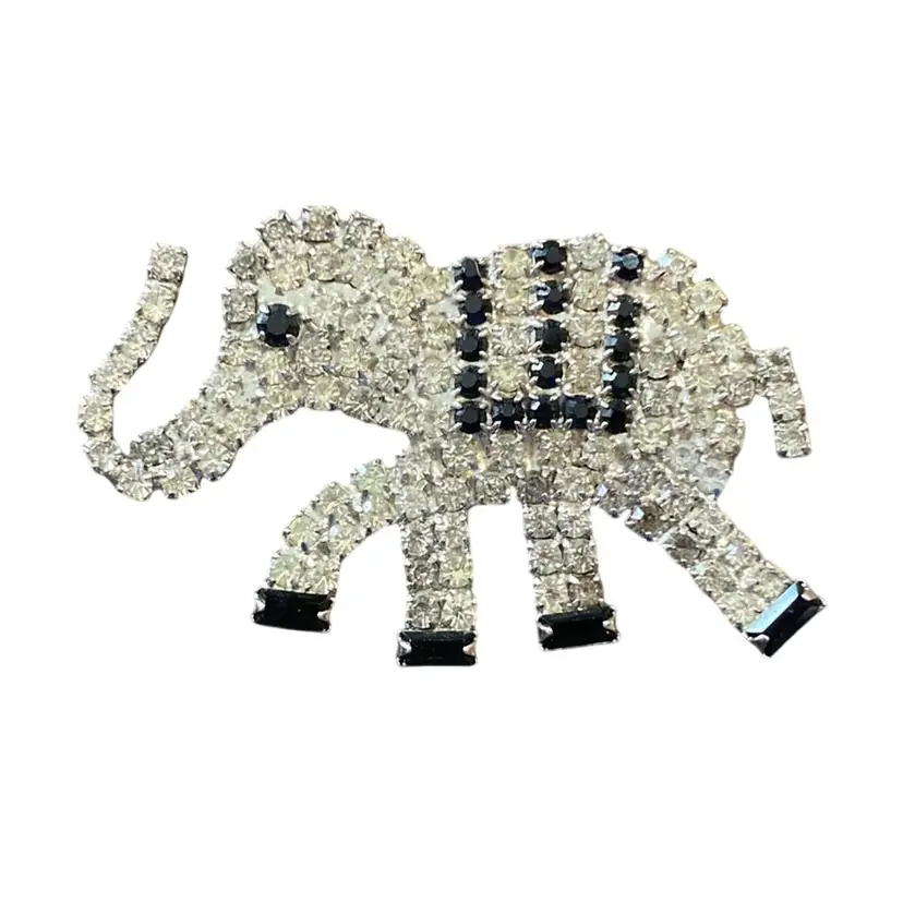 Elephant Brooch 2 1/4” X 1 1/3”