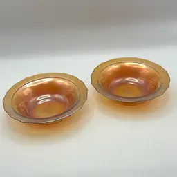 Federal Glass Marigold Bowls - Set of 2 - 5 in