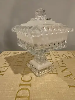 Vintage Jeannette Glass Candy Dish