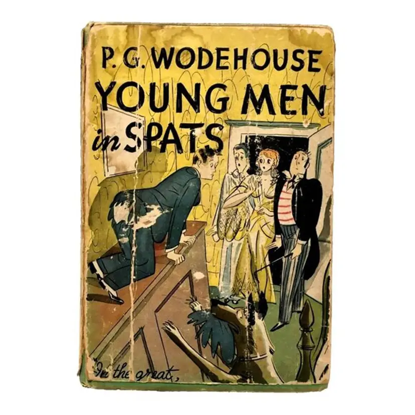 VTG P G WODEHOUSE YOUNG MEN IN SPATS HCDJ 1936 DOUBLEDAY DORAN & CO USA