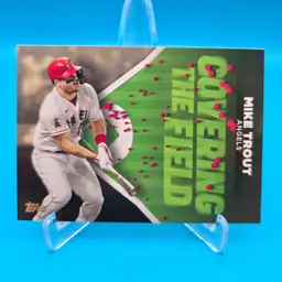 Mike Trout 2024 Topps Series 2 Covering The Field Baseball Card Los Angeles Angels