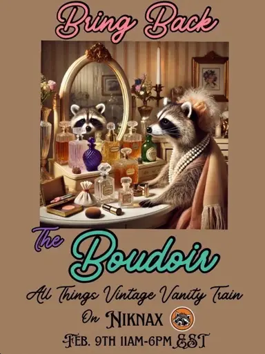 Vintage Boudoir Vanity Train