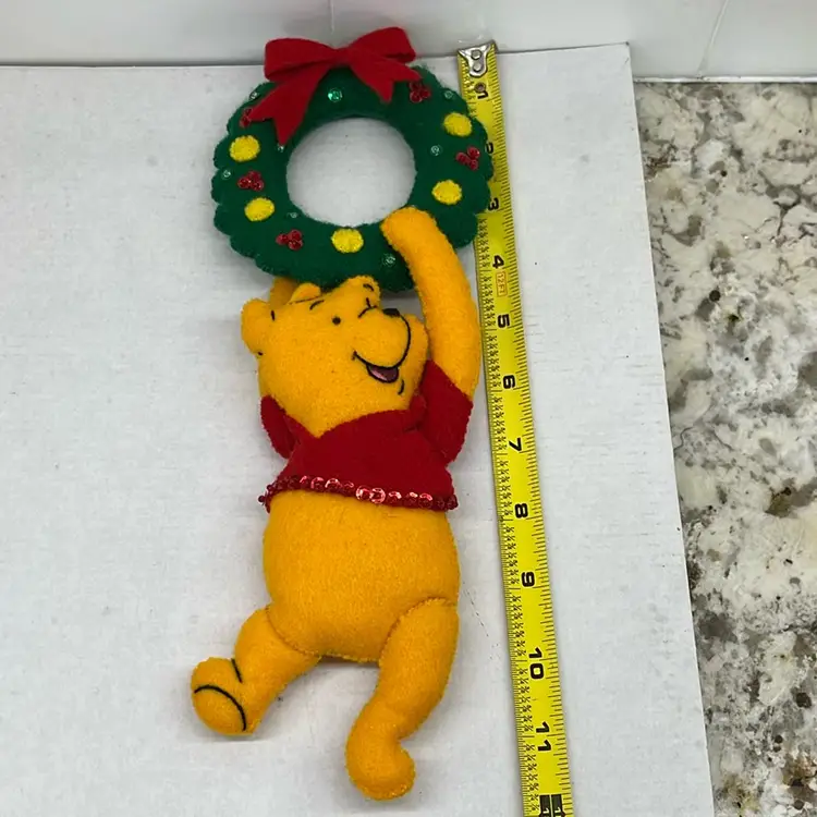 Felt Winnie The Pooh Door Hanger Christmas Wreath