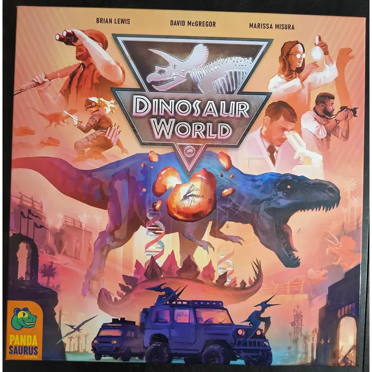 Dinosaur World Board Game Kickstarter Edition with Metal Coins / Promos - Unpunched