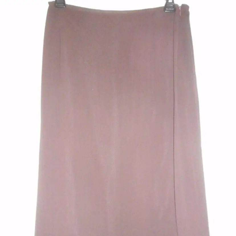 Express Dark Brown Rayon Skirt Size 7/8 sheer outer over solid lining