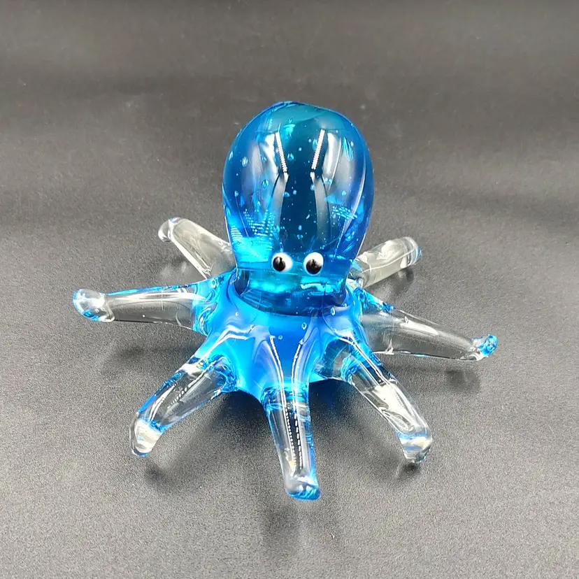 Vtg Milano Art Glass Octopus Paperweight/Figurine