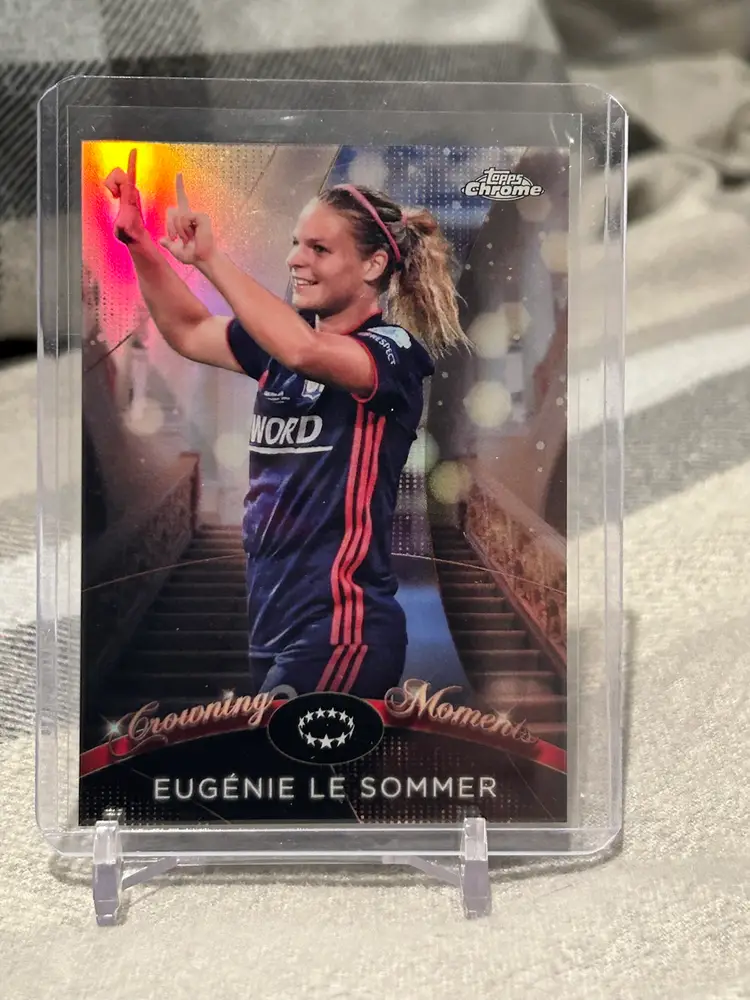 Eugenie Le Sommer Crowning Moments - 2022/2023 Topps Chrome UEFA Women’s Champions League