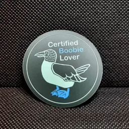 'Certified Boobie Lover' Sticker