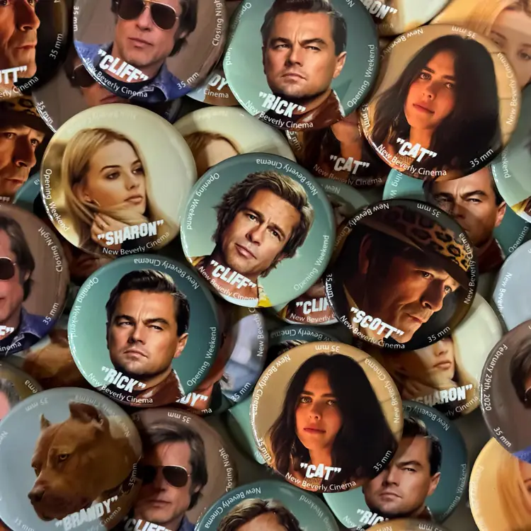 Once Upon A Time In Hollywood  New Beverly Button - Various Characters