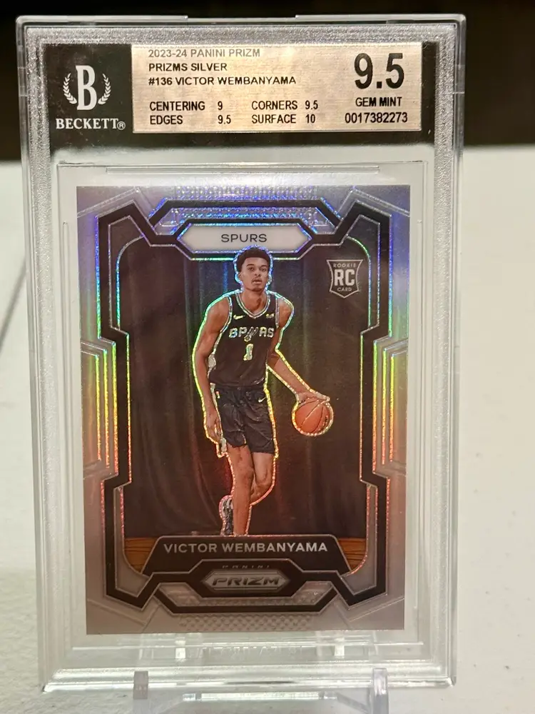 Victor Wembanyama Prizm Silver RC BGS - Spurs