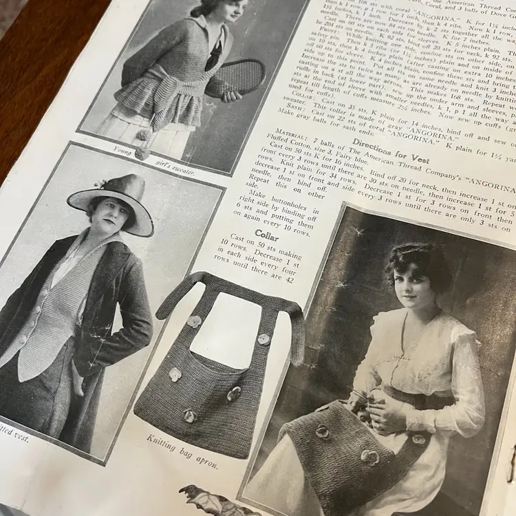 Antique 1918 Needlework Star Journal