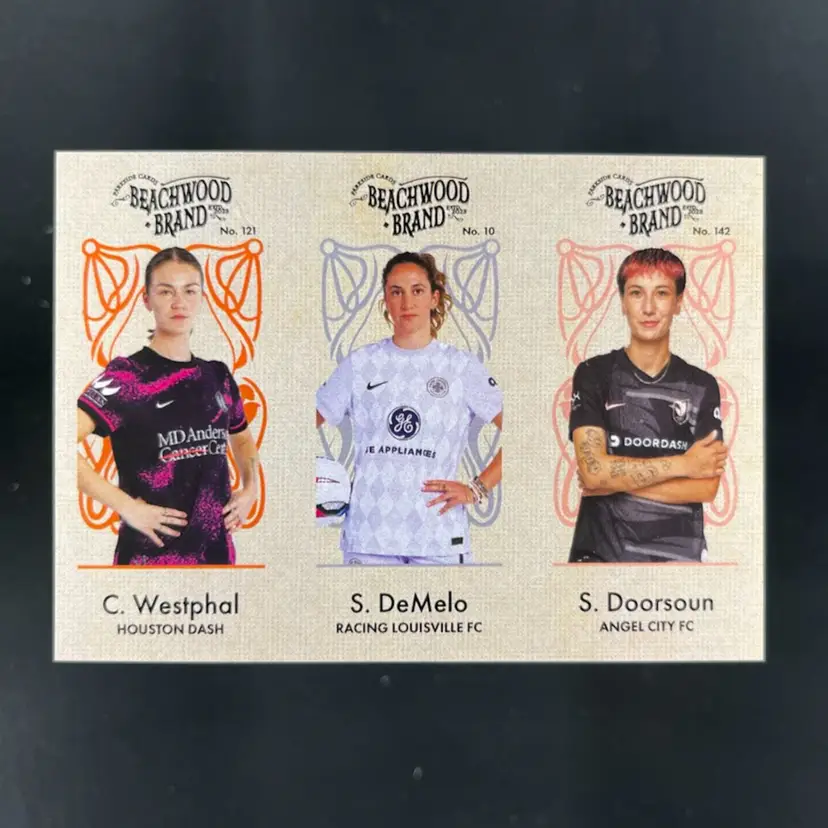 Savannah Demelo & Sara Doorsoun & Christen Westphal 2025 Parkside NWSL Vol 2 Beachwood Soccer Card