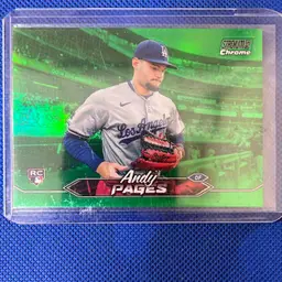 2024 Topps Stadium Club Andy Pages RC 59 Chrome Green Parallel