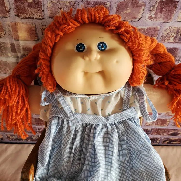 Vintage 1985 Cabbage Patch Kid Girl Red Hair Girl-KT Factory HM#8 GUC
