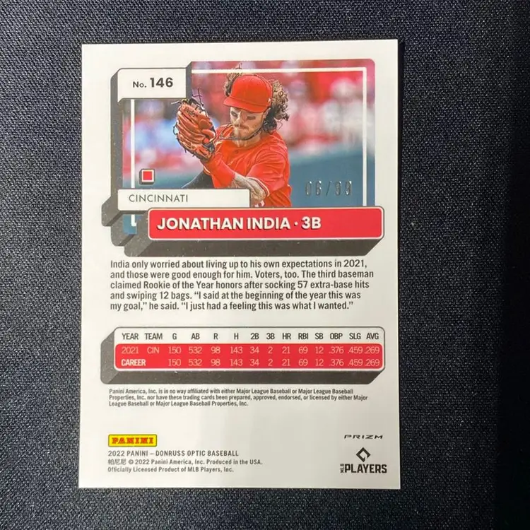 Jonathan India 2022 Donruss Optic Baseball /99