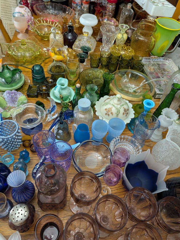 Last night of the Rainbow Glass LOTS of New items
