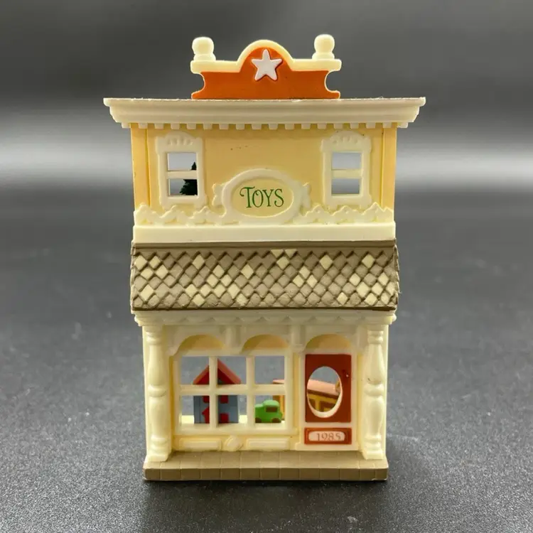 Hallmark Nostalgic Dollhouse Toy Shop Hanging Christmas Ornament Holiday VTG