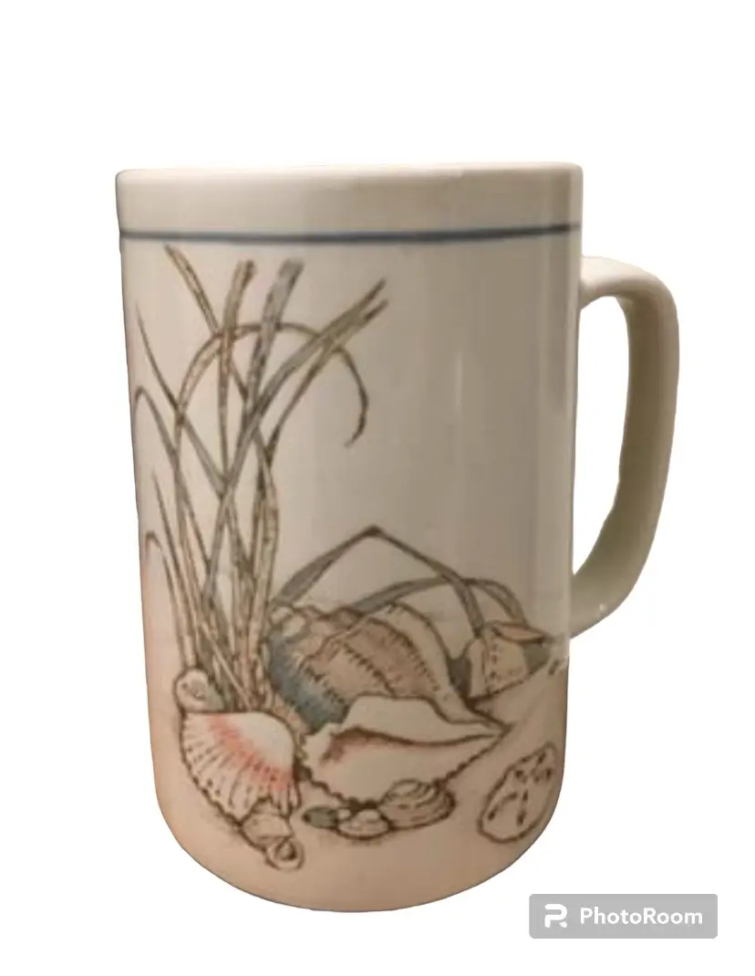 Vintage Otagiri nautical scene coffee mug- Japan