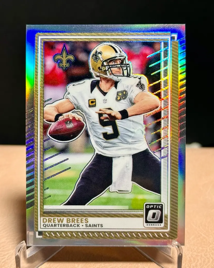 Drew Brees 2025 Panini Donruss Optic #190 Prizm Blake Grupe New Orleans Saints