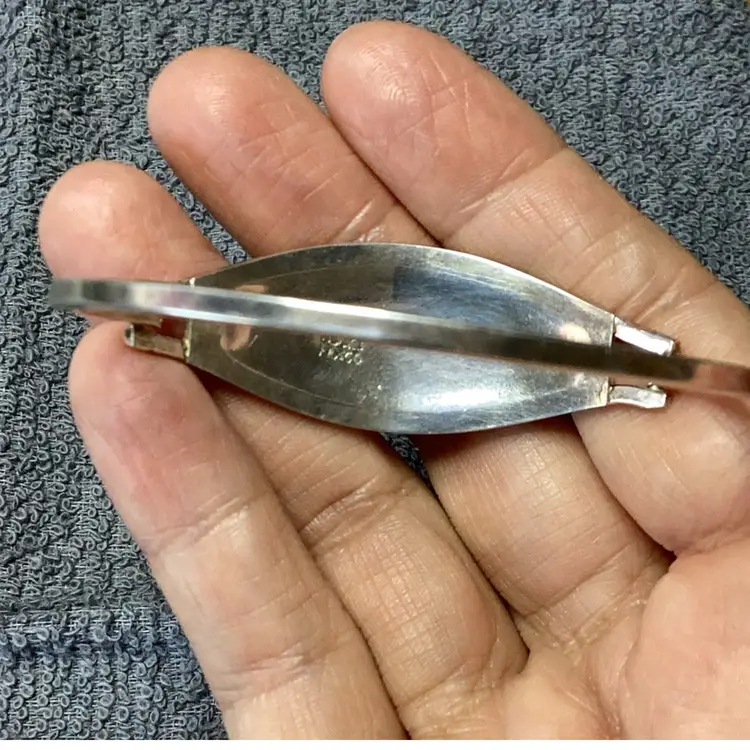 Alpaca Mexico Bracelet Mother Of Pearl Abalone 6.5 - 7”