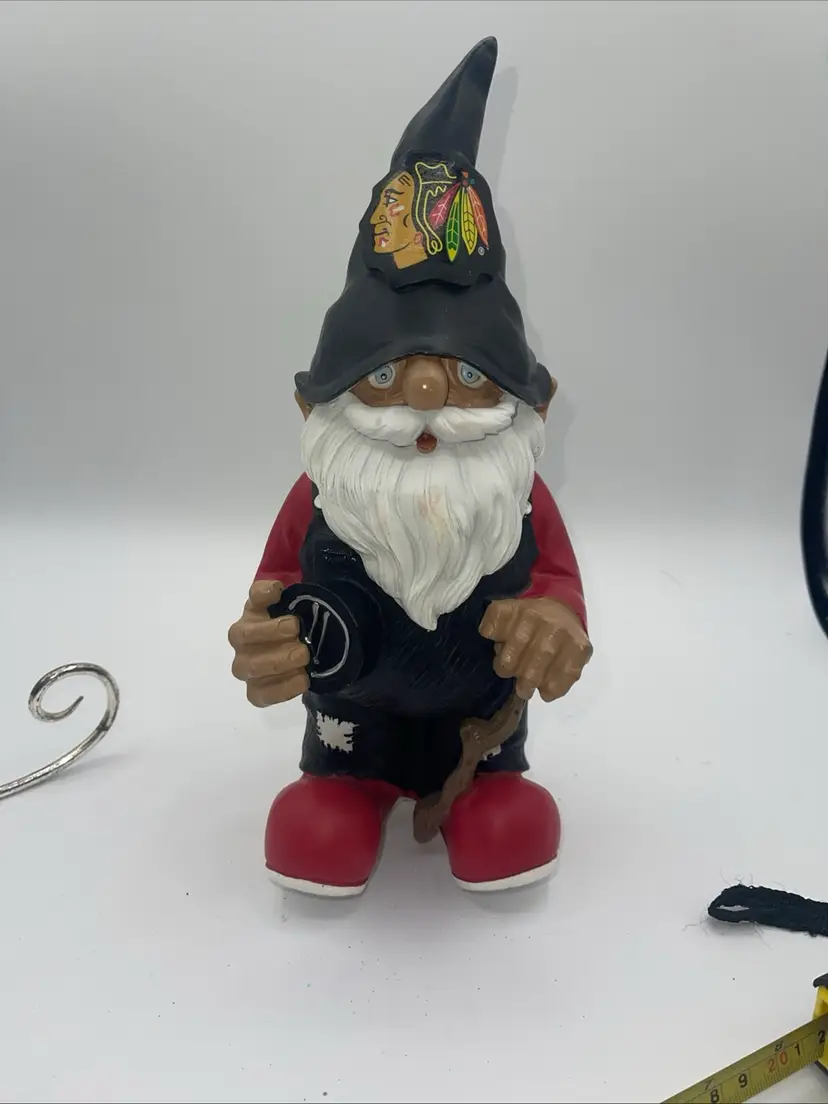 Chicago Blackhawks Forever Collectibles Team Gnome USED- NEW NHL 11”