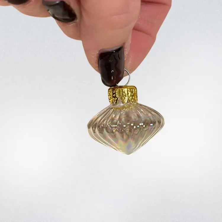 Iridescent Glass Christmas Ornaments (Lot of 17)  Vtg. 1.75”