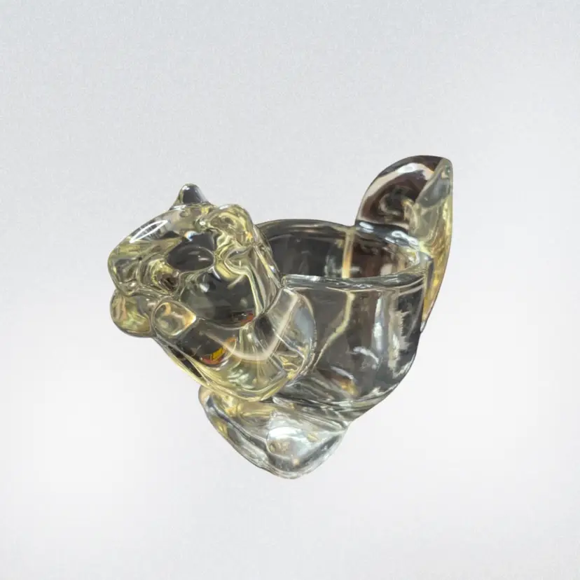 Avon Clear Chipmunk Votive Holder (READ)